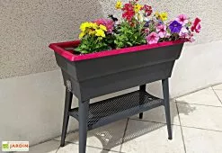 Jardinière Calipso Maxi 40L Double Paroi + Réserve D'Eau H80cm