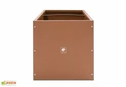 Herstera Garden Jardinière Rectangulaire En Métal Thermolaqué Couleur Rouille -Jardinage Soldes jardiniere cote logo