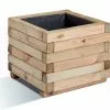 Jardipolys Bac à Fleurs Stockholm 40 Carré (40x40x33) -Jardinage Soldes jardiniere en bois cube stockholm
