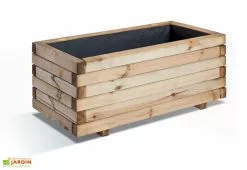 Jardipolys Bac à Fleurs Stockholm 50 Rectangulaire (100x50x43)