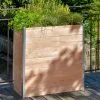 Mon Petit Potager Jardinière En Bois Douglas Et Aluminium 75 X 35 X 80 Cm -Jardinage Soldes jardiniere haute bois douglas aluminium