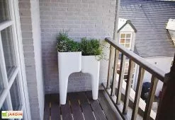 Jardinière Design Kiga S 2 Bacs Blanche