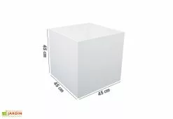 Blive Jardinière En Béton Fibré Kube 45 (45x45) -Jardinage Soldes jardiniere kube beton 45x45cm
