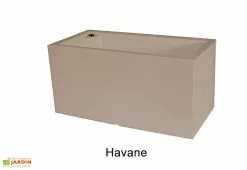 Farmet New Jardinière Rectangulaire En Polyéthylène Atlantis 100 Cm (pls Coloris) -Jardinage Soldes jardiniere plastique rotomoule double paroi 100cm couleurs 2