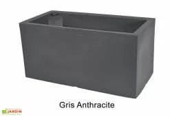 Farmet New Jardinière Rectangulaire En Polyéthylène Atlantis 100 Cm (pls Coloris) -Jardinage Soldes jardiniere plastique rotomoule double paroi 100cm couleurs 4