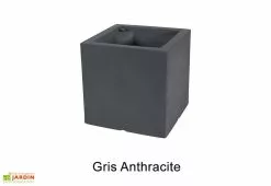 Farmet New Jardinière Carrée En Polyéthylène Atlantis 40 Cm (pls Coloris) -Jardinage Soldes jardiniere plastique rotomoule double paroi 39cm couleurs 1