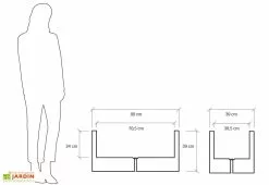 Farmet New Jardinière Rectangulaire En Polyéthylène Atlantis 80 Cm (pls Coloris) 13 Farmet New Jardinière Rectangulaire En Polyéthylène Atlantis 80 Cm (pls Coloris) -Jardinage Soldes jardiniere plastique rotomoule double paroi 80cm couleurs 4