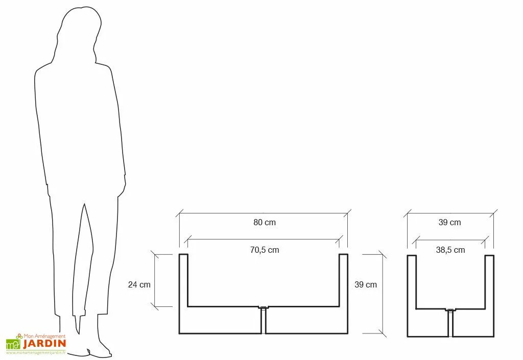 Farmet New Jardinière Rectangulaire En Polyéthylène Atlantis 80 Cm (pls Coloris) 8 Farmet New Jardinière Rectangulaire En Polyéthylène Atlantis 80 Cm (pls Coloris) – Image 6