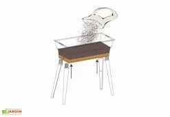 Jardinière Calipso Maxi Basic 40L + Pieds Amovibles – Grise 13 Jardinière Calipso Maxi Basic 40L + Pieds Amovibles – Grise -Jardinage Soldes jardiniere polypropylene 40l pieds amovibles calipso maxi basic