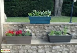 Jardinière Calipso Maxi Basic 40L + Pieds Amovibles – Bleu Canard -Jardinage Soldes jardiniere polypropylene 40l pieds amovibles calipso maxi basic bleu canard 2