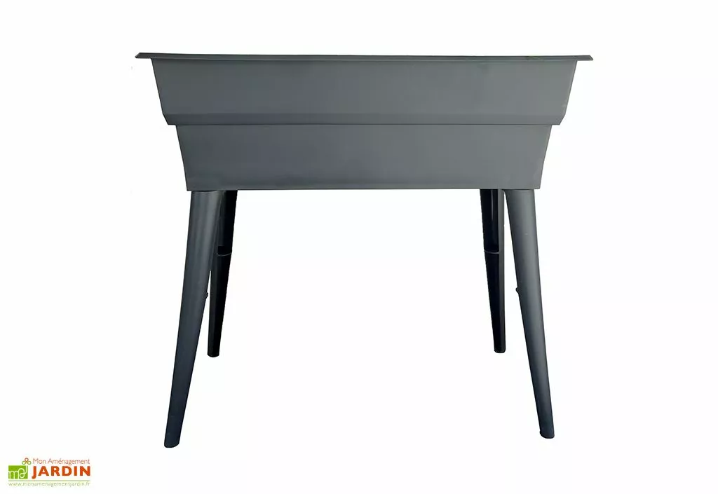 Jardinière Calipso Maxi Basic 40L + Pieds Amovibles – Grise 3 Jardinière Calipso Maxi Basic 40L + Pieds Amovibles – Grise
