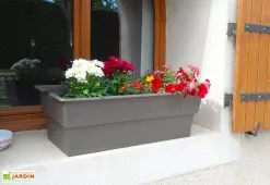 Jardinière Calipso Maxi Basic 40L + Pieds Amovibles – Taupe -Jardinage Soldes jardiniere polypropylene 40l pieds amovibles calipso maxi basic taupe 1