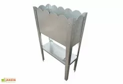 LP Design Jardinière Potager Sur Pieds En Acier Galvanisé - 50 X 20 X 80 Cm - Bords Arrondis 6 LP Design Jardinière Potager Sur Pieds En Acier Galvanisé - 50 X 20 X 80 Cm - Bords Arrondis -Jardinage Soldes jardiniere potager acier