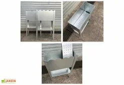 LP Design Jardinière Potager Sur Pieds En Acier Galvanisé - 50 X 20 X 80 Cm - Bords Arrondis 7 LP Design Jardinière Potager Sur Pieds En Acier Galvanisé - 50 X 20 X 80 Cm - Bords Arrondis -Jardinage Soldes jardiniere potager acier galvanise