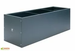 Herstera Garden Jardinière Rectangulaire En Métal Thermolaqué Gris Anthracite 11 Herstera Garden Jardinière Rectangulaire En Métal Thermolaqué Gris Anthracite -Jardinage Soldes jardiniere profil hg