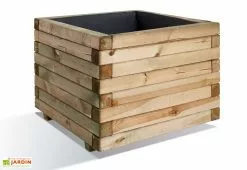 Jardipolys Bac à Fleurs Stockholm 80 Carré Maxi Volume (80x80x60)