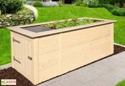 Jardinière Surélevée En Bois D’Épicéa Weka 205 X 79 Cm (4 Coloris)