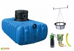 Garantia Cuve Enterrée Plate Kit Récupérateur D'Eau Flat Confort 1500 L