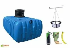 Garantia Cuve Enterrée Plate Kit Récupérateur D'Eau Flat Confort 3000 L