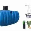 Garantia Cuve Enterrée Plate Kit Récupérateur D'Eau Flat Confort 5000 L -Jardinage Soldes kit recuperateur eau enterre cuve plate 5000l