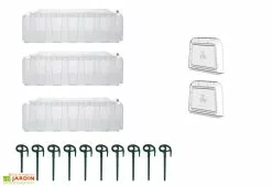 Garantia Lot De 3 Mini Serres De Jardin Tunnels Sunny -Jardinage Soldes kit serre de jardin tunnel 1