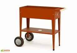 Herstera Garden Carré Potager Sur Pieds Avec Roulettes - Barcelona -Jardinage Soldes lit culture plantation potager pieds