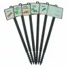Mikado Lot De 6 Jalons Pour Semis Légumes Hivernaux Avec étiquettes – 45 Cm -Jardinage Soldes lot 6 jalons pour semis legumes hivernaux