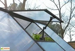 Canopia Serre De Jardin En Aluminium Et Polycarbonate Balance – Gris -Jardinage Soldes lucarne serre balance grey canopia