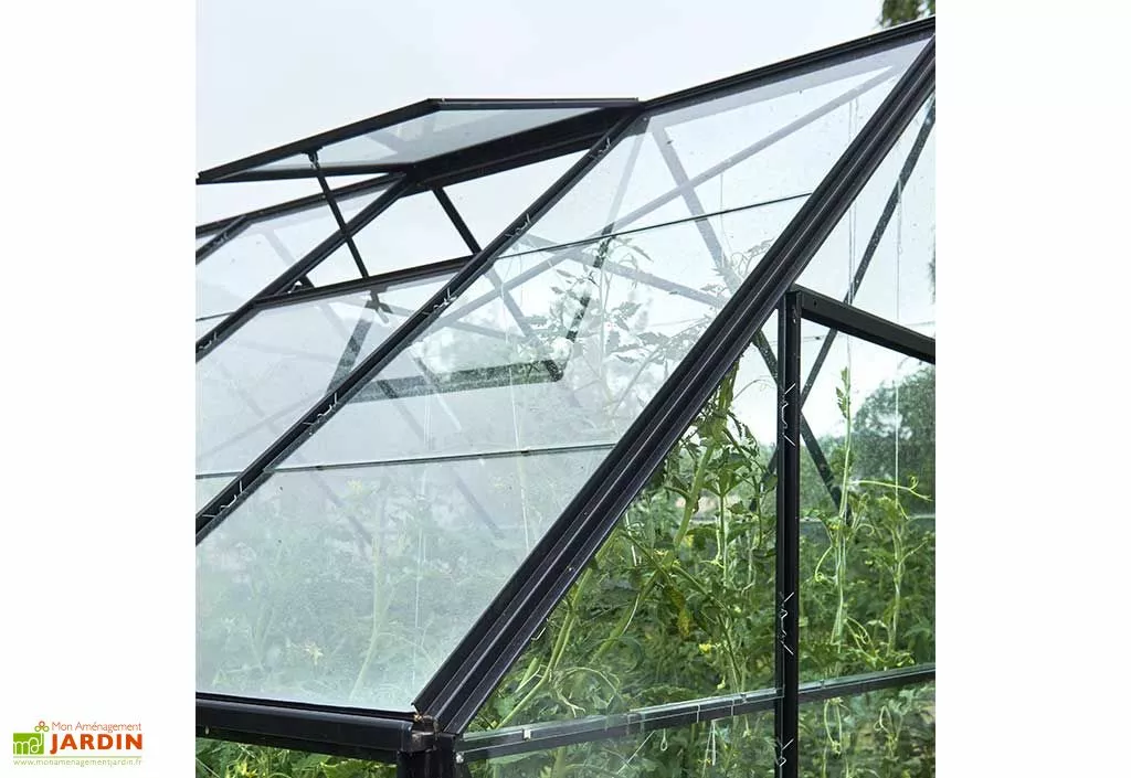 Halls Serre De Jardin En Aluminium Et Verre Trempé Universal 128 – 9,9 M² 6 Halls Serre De Jardin En Aluminium Et Verre Trempé Universal 128 – 9,9 M² – Image 4