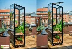 Mini Serre De Jardin En Verre Trempé – Juliana City -Jardinage Soldes mini serre jardin verre trempe aluminium juliana city 1