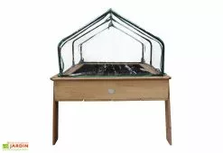 Axi Table De Culture En Bois De Hemlock + Bâche Plastique - 110 X 93 X 99 Cm -Jardinage Soldes mini serre sur pieds bois