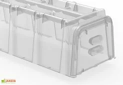 Modul'o Serre De Jardin Tunnel De Forçage : Bases + Embouts + Piquets (105 X 39 X 30 Cm) -Jardinage Soldes mini serre tunnel forcage mvi modulo 40 2