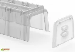 Modul'o Serre De Jardin Tunnel De Forçage : Bases + Embouts + Piquets (105 X 39 X 30 Cm) -Jardinage Soldes mini serre tunnel forcage mvi modulo 40 3