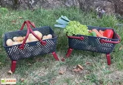 Paniers De Récolte Kajo 15L - 48 X 29 X 20 Cm (lot De 2) -Jardinage Soldes panier recolte kajo 15 cerise