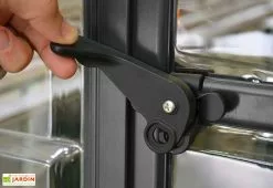 Canopia Serre De Jardin En Aluminium Et Polycarbonate Balance – Gris -Jardinage Soldes poignee porte serre balance grey canopia