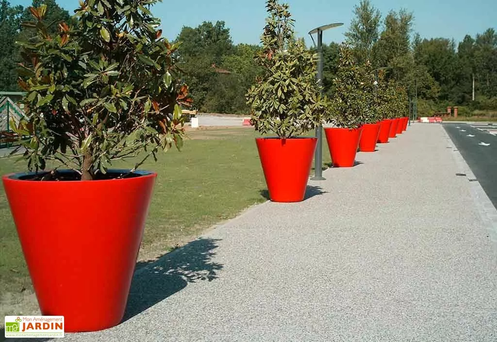 Green City Pot De Fleurs En Plastique Colors Open L Simple Ou Double Paroi (Ø120 X 120 Cm) 3 Green City Pot De Fleurs En Plastique Colors Open L Simple Ou Double Paroi (Ø120 X 120 Cm)