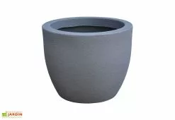 Roto Pot De Fleurs Extérieur En Polyéthylène Et Bois Ø30 X 25 Cm Rumba S