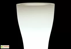Farmet New Pot De Fleurs Lumineux En Polyéthylène Domus – Ø 48 X 85 Cm -Jardinage Soldes pot de fleurs lumineux blanc 1 1