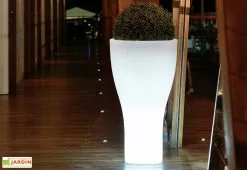 Farmet New Pot De Fleurs Lumineux En Polyéthylène Domus – Ø 58 X 100 Cm