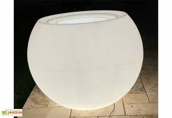 Plast'Up Pot De Fleurs Lumineux En Polyéthylène Transparent Speranza Ø 90 Cm