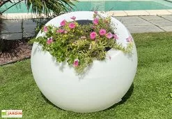 Plast'Up Pot De Fleurs Lumineux En Polyéthylène Transparent Dolce Vita -Jardinage Soldes pot fleur lumineux polyethylene dolce vita