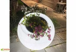 Plast'Up Pot De Fleurs Lumineux En Polyéthylène Transparent Dolce Vita