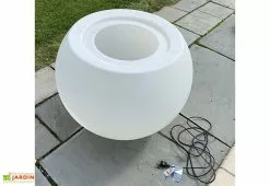 Plast'Up Pot De Fleurs Lumineux En Polyéthylène Transparent Speranza Ø 90 Cm -Jardinage Soldes pot fleur lumineux transparent speranza