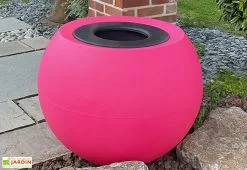 Plast'Up Pot De Fleurs Rond En Polyéthylène Rose Speranza Ø 90 Cm -Jardinage Soldes pot fleur rond polyethylene rose