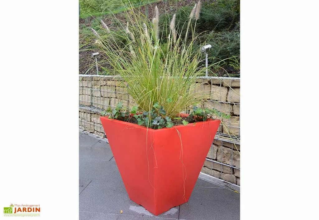 Green City Pot De Fleurs En Plastique Square S Simple Ou Double Paroi (60 X 60 Cm) 4 Green City Pot De Fleurs En Plastique Square S Simple Ou Double Paroi (60 X 60 Cm) – Image 2