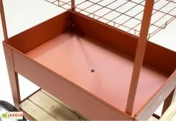 Herstera Garden Potager Sur Pieds Avec Roulettes Et Toit 75 X 65 X 150 Cm – Urban Expert -Jardinage Soldes potager chariot jardiniere