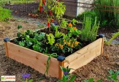 Mon Petit Potager Carré Potager En Bois Douglas Non Traité Premium – 146 L