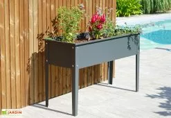 City Garden Potager Sur Pieds En Acier Galvanisé 30 X 60 Cm – Cipollina