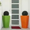Green City Pot De Fleurs En Plastique Stark S Simple Ou Double Paroi (40/27 X 80 Cm) -Jardinage Soldes pots fleurs double paroi