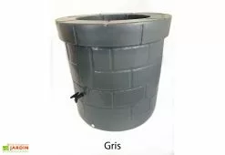 Plast'Up Récupérateur D’eau De Pluie Décoratif En Polyéthylène 340 L -Jardinage Soldes recuperateur eau decoratif gris